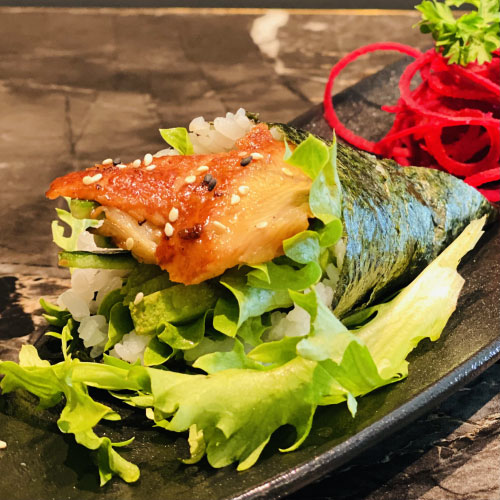 Anguille avocat concombre